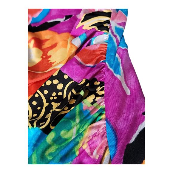 Lauren Ralph Lauren Dress Tropical Multicolor Sleeveless Women's Size 12 - Picture 4 of 15